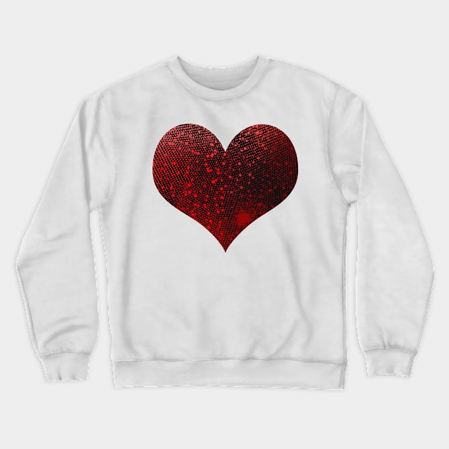 'Heart Shaped Dots' Cool International Dot Day Gift Crewneck Sweatshirt by ourwackyhome